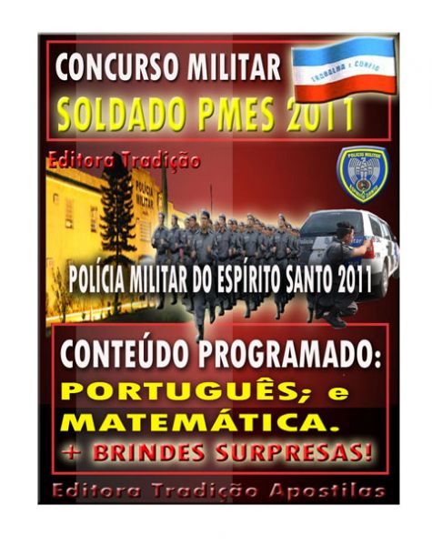 APOSTILA PM ES 2011 - EDITORA TRADIÇÃO - SUPER PROMOÇÃO